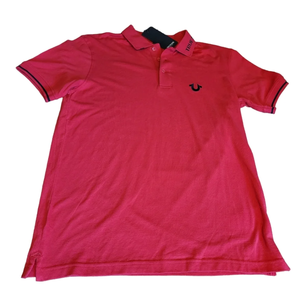 NEW True Religion Branded Collar SS Polo Shirt True Religion Polo Size Medium